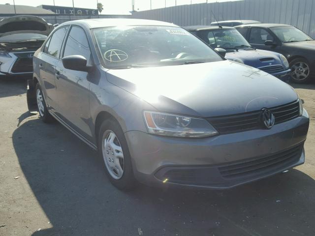 3VW2K7AJ6DM357041 - 2013 VOLKSWAGEN JETTA BASE CHARCOAL photo 1