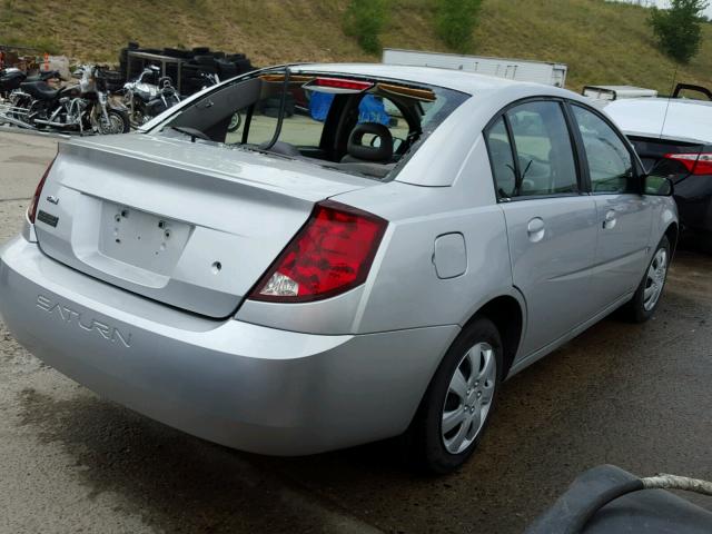 1G8AJ52F94Z149275 - 2004 SATURN ION LEVEL SILVER photo 4