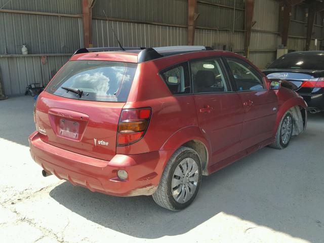 5Y2SL65816Z417570 - 2006 PONTIAC VIBE RED photo 4