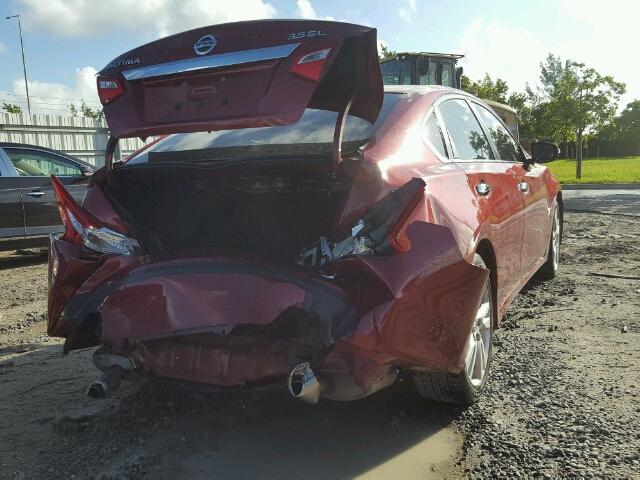 1N4BL3APXGC120304 - 2016 NISSAN ALTIMA 3.5 RED photo 4