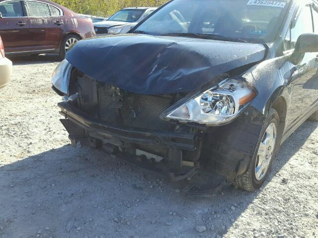 3N1BC11EX9L497609 - 2009 NISSAN VERSA S BLACK photo 9