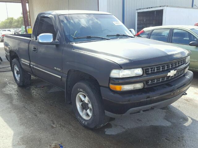 1GCEK14T61Z112566 - 2001 CHEVROLET SILVERADO BLACK photo 1