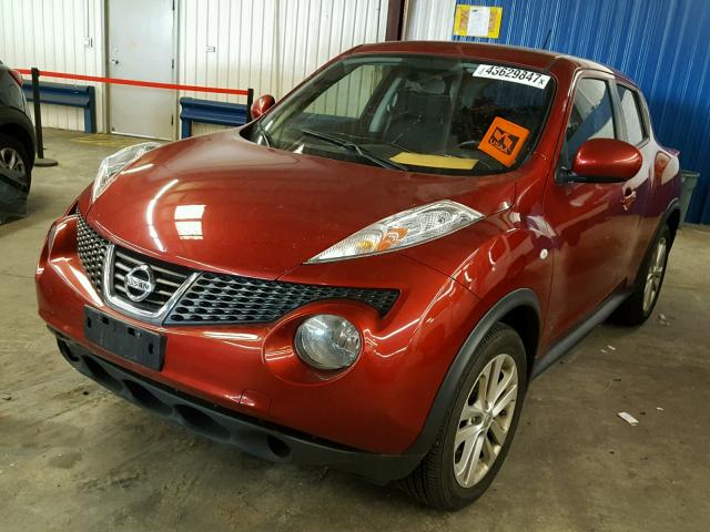 JN8AF5MR2ET351432 - 2014 NISSAN JUKE RED photo 2