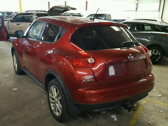 JN8AF5MR2ET351432 - 2014 NISSAN JUKE RED photo 3