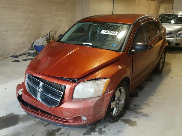 1B3HB48B77D591801 - 2007 DODGE CALIBER ORANGE photo 2