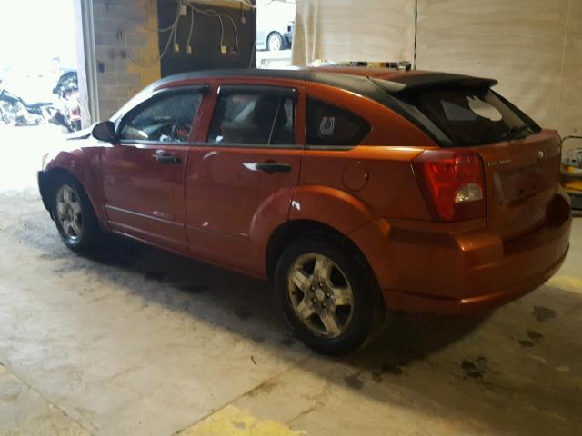 1B3HB48B77D591801 - 2007 DODGE CALIBER ORANGE photo 3