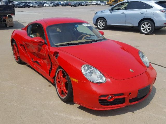 WP0AB29857U780275 - 2007 PORSCHE CAYMAN S RED photo 1