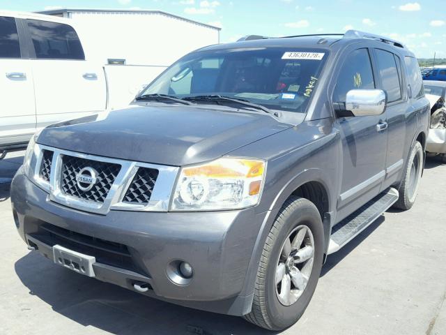 5N1BA0ND9BN615925 - 2011 NISSAN ARMADA SV CHARCOAL photo 2