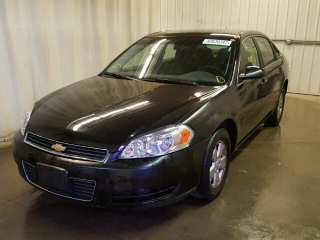 2G1WT58K381322970 - 2008 CHEVROLET IMPALA BLACK photo 2