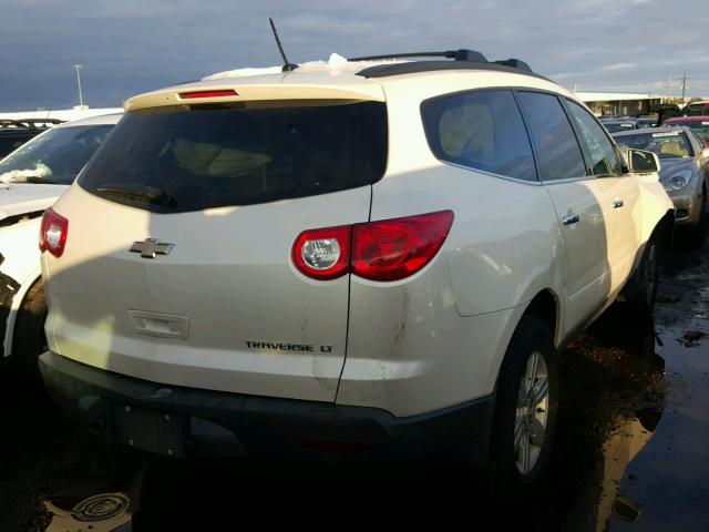 1GNKRGED0BJ241712 - 2011 CHEVROLET TRAVERSE L WHITE photo 4