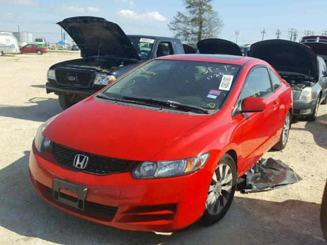 2HGFG1B85AH508896 - 2010 HONDA CIVIC EX RED photo 2