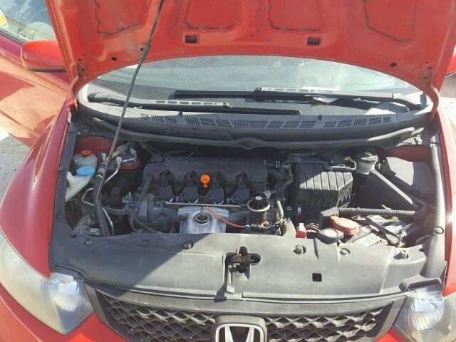 2HGFG1B85AH508896 - 2010 HONDA CIVIC EX RED photo 7