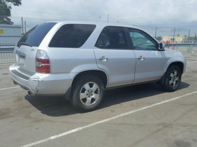 2HNYD18295H533271 - 2005 ACURA MDX SILVER photo 4