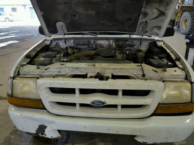 1FTYR10C6YPA17753 - 2000 FORD RANGER WHITE photo 7