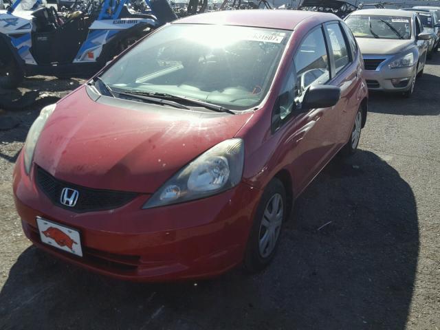 JHMGE88249S058147 - 2009 HONDA FIT RED photo 2