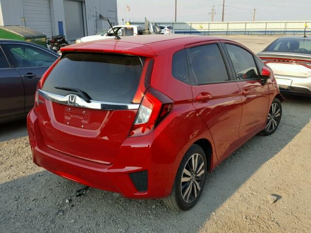 JHMGK5H76GX020549 - 2016 HONDA FIT EX RED photo 4