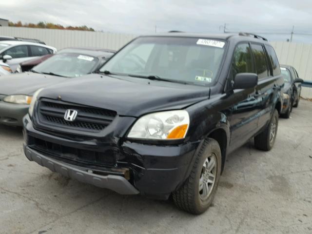 5FNYF18515B056920 - 2005 HONDA PILOT EXL BLACK photo 2