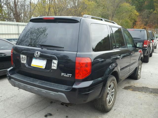 5FNYF18515B056920 - 2005 HONDA PILOT EXL BLACK photo 4