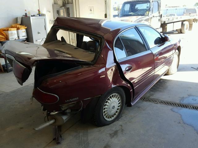 1G4HP54K714215209 - 2001 BUICK LESABRE CU BURGUNDY photo 4