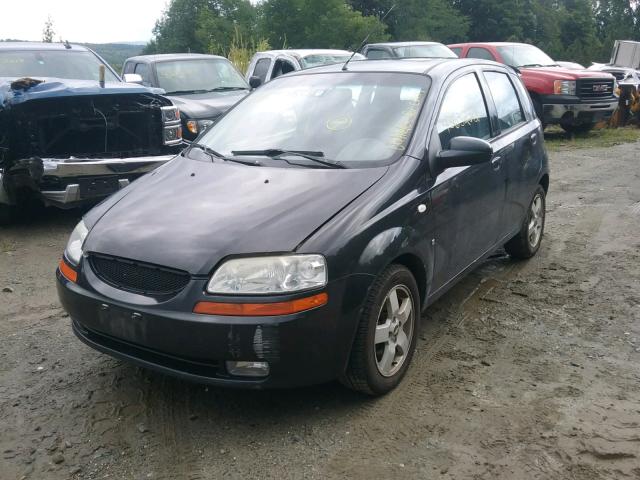 KL1TD66677B758861 - 2007 CHEVROLET AVEO BASE Սև լուսանկար 2