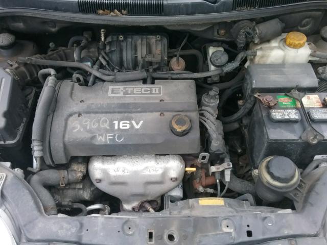 KL1TD66677B758861 - 2007 CHEVROLET AVEO BASE Սև լուսանկար 7