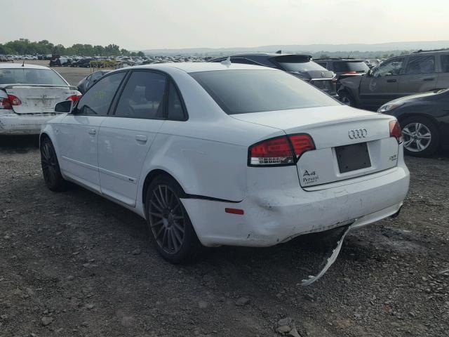 WAUEF78E37A191153 - 2007 AUDI A4 S-LINE WHITE photo 3