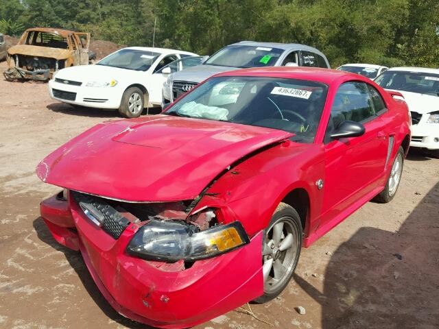 1FAFP40674F143053 - 2004 FORD MUSTANG RED photo 2