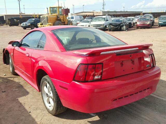 1FAFP40674F143053 - 2004 FORD MUSTANG RED photo 3