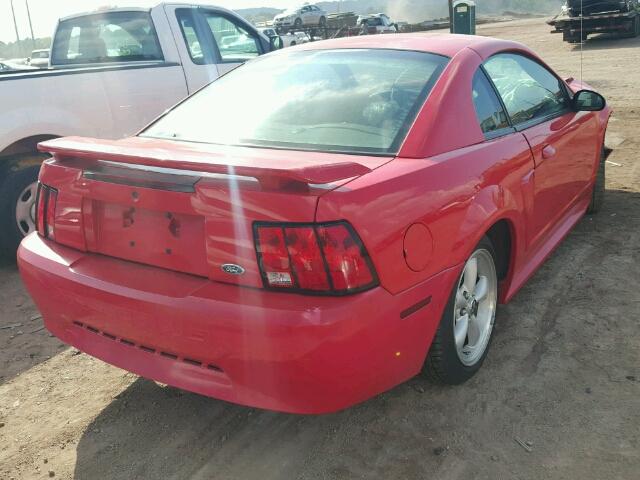 1FAFP40674F143053 - 2004 FORD MUSTANG RED photo 4