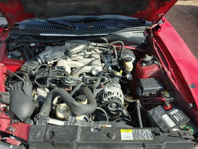 1FAFP40674F143053 - 2004 FORD MUSTANG RED photo 7