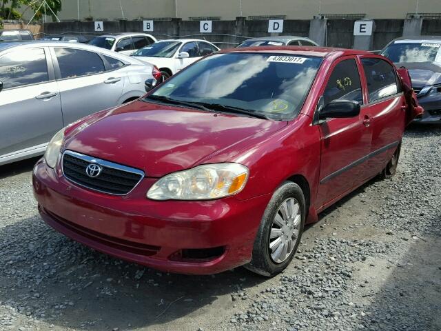 1NXBR32E86Z618849 - 2006 TOYOTA COROLLA CE RED photo 2