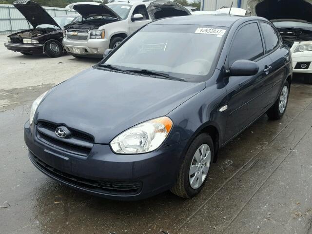 KMHCM3AC6AU168193 - 2010 HYUNDAI ACCENT BLU BLUE photo 2