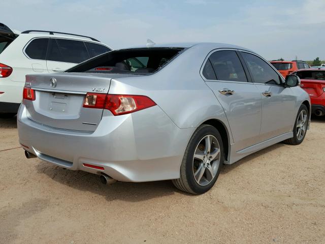 JH4CU2F8XEC000876 - 2014 ACURA TSX SE SILVER photo 4