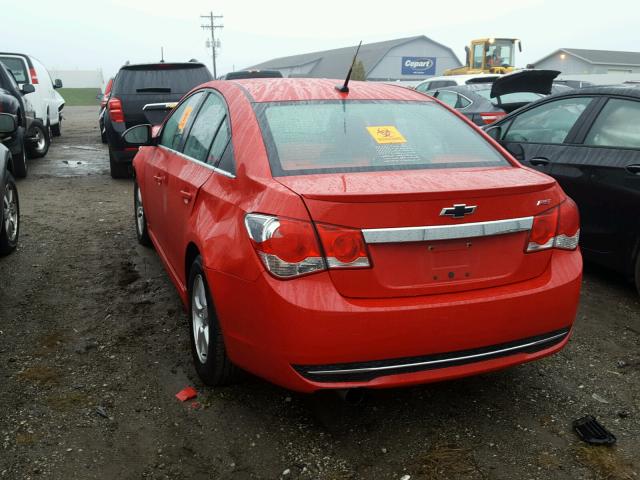 1G1PL5SC2C7297528 - 2012 CHEVROLET CRUZE LT RED photo 3