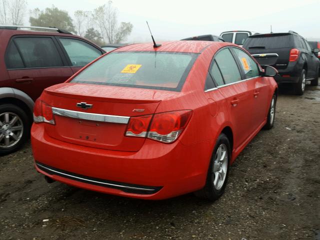 1G1PL5SC2C7297528 - 2012 CHEVROLET CRUZE LT RED photo 4