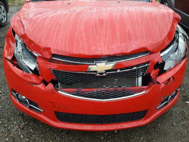 1G1PL5SC2C7297528 - 2012 CHEVROLET CRUZE LT RED photo 7