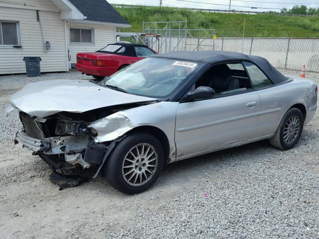 1C3EL55R04N188033 - 2004 CHRYSLER SEBRING LX SILVER photo 2