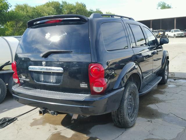 1D4HD58DX4F106747 - 2004 DODGE DURANGO LI BLACK photo 4