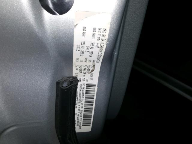 1J8HH48K77C651264 - 2007 JEEP COMMANDER SILVER photo 10