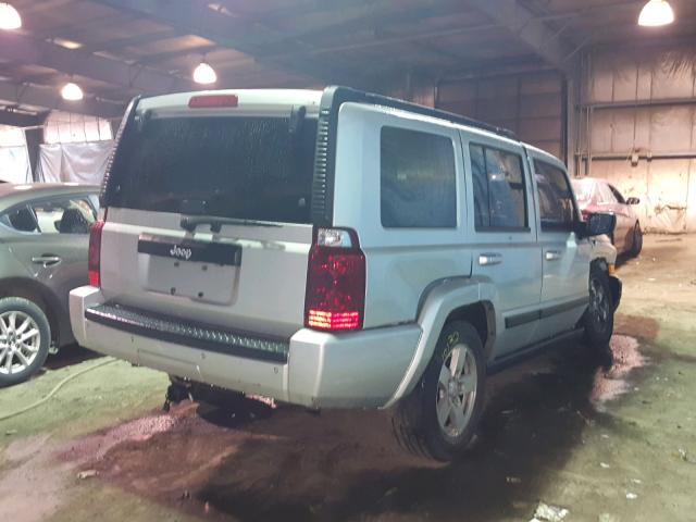 1J8HH48K77C651264 - 2007 JEEP COMMANDER SILVER photo 4