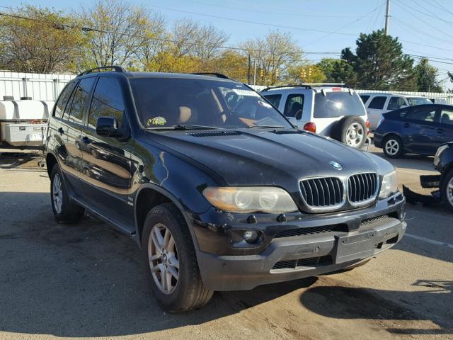 5UXFA13566LY31206 - 2006 BMW X5 BLACK photo 1