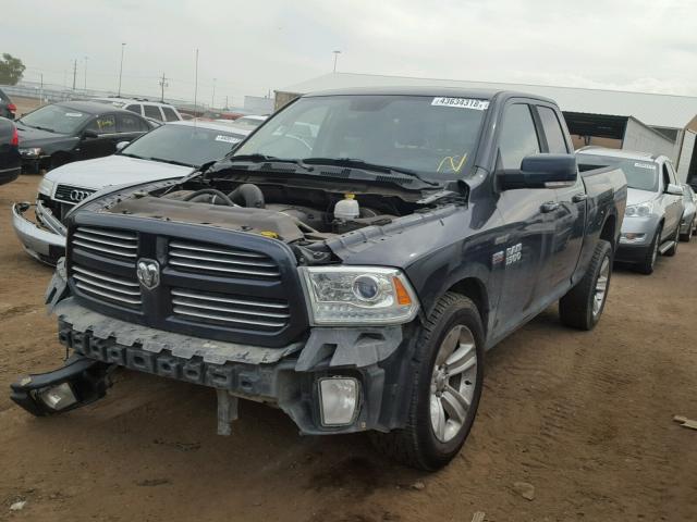 1C6RR7HT9DS569757 - 2013 RAM 1500 SPORT BLACK photo 2