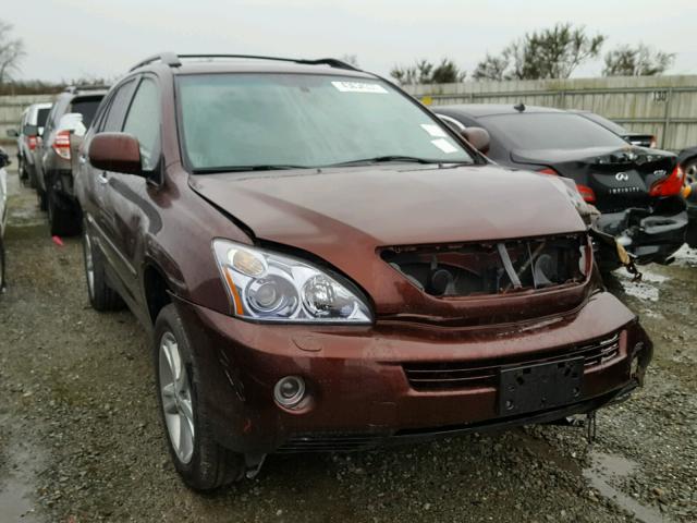 JTJHW31U782850564 - 2008 LEXUS RX 400H PURPLE photo 1