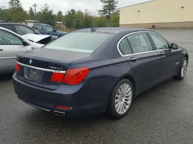 WBAKC8C52BC432559 - 2011 BMW 750 XI BLUE photo 4