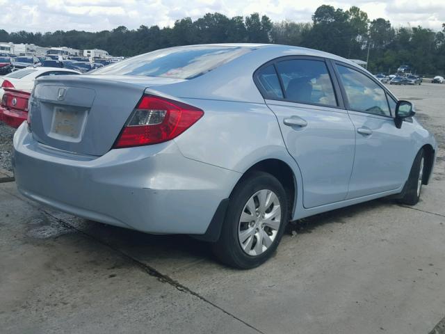 19XFB2F59CE069932 - 2012 HONDA CIVIC LX BLUE photo 4