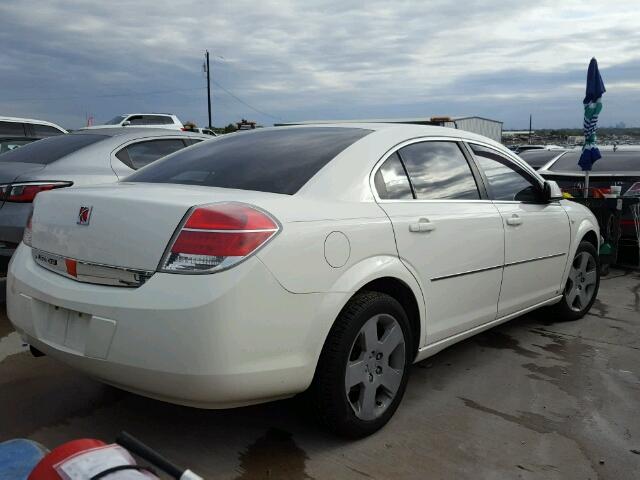 1G8ZS57B48F251631 - 2008 SATURN AURA XE WHITE photo 4