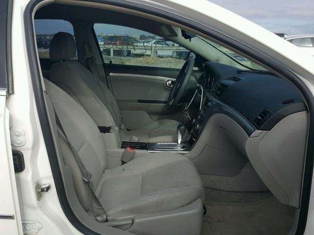 1G8ZS57B48F251631 - 2008 SATURN AURA XE WHITE photo 5