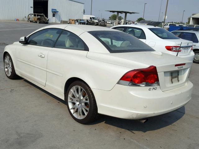 YV1MC67268J053207 - 2008 VOLVO C70 T5 WHITE photo 3