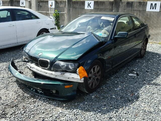 WBABM3346YJN81651 - 2000 BMW 323 CI GREEN photo 2