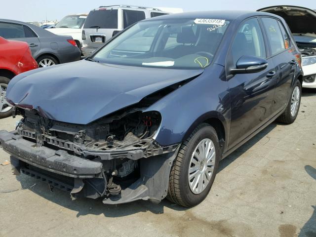 WVWDB7AJ5DW106488 - 2013 VOLKSWAGEN GOLF BLUE photo 2